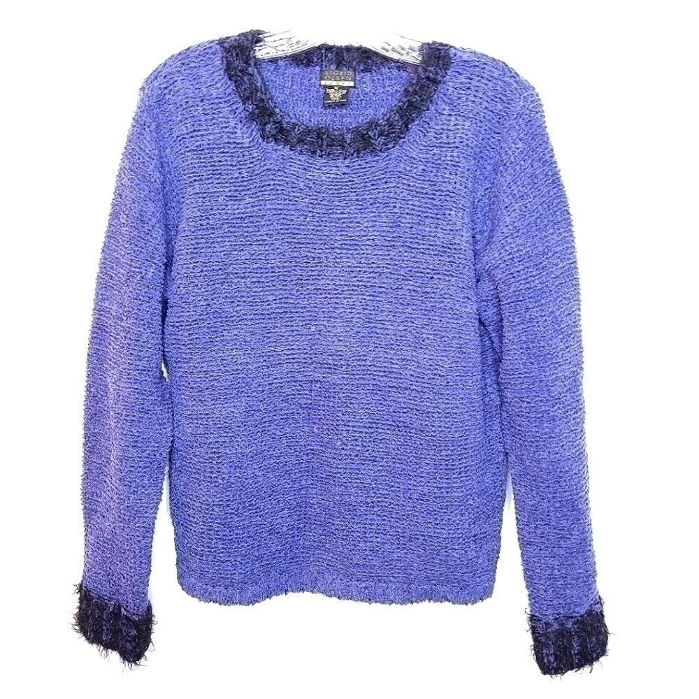 VINTAGE sigrid olsen sport women's m wool blend pullover long sleeve sweater - Picture 1 of 13
